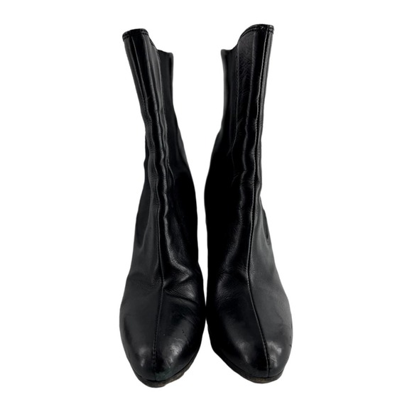 Miu Miu Black Platform Heeled Bootie European Size 36 EUC - Picture 4 of 12